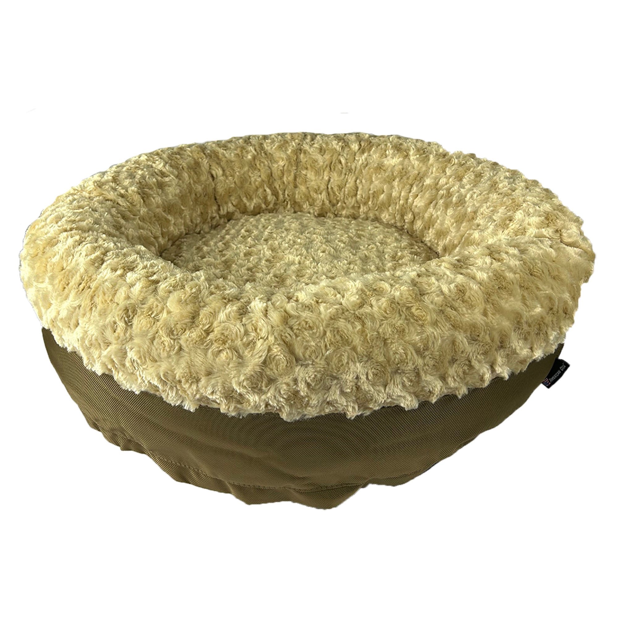 Round wicker best sale dog bed