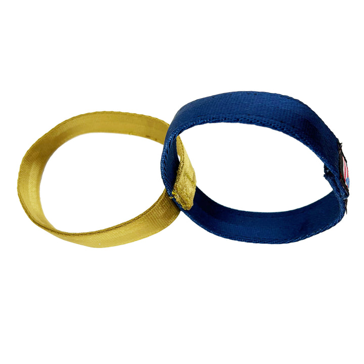 Gold & blue loops connected in the middle